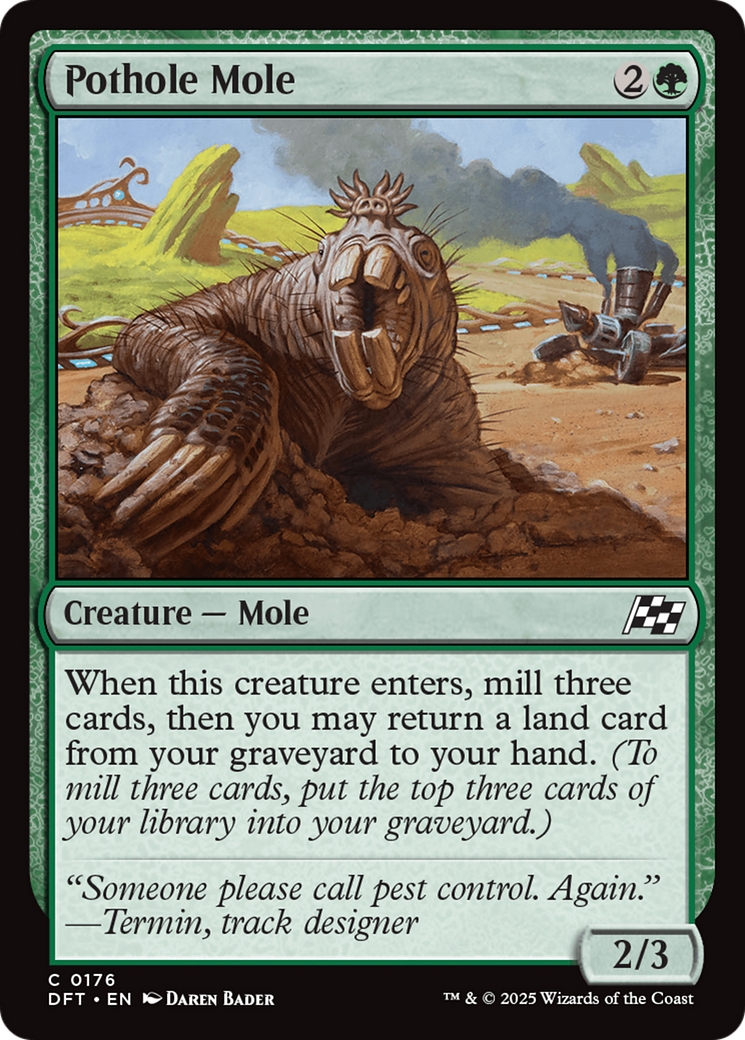 Pothole Mole (DFT-176) [Aetherdrift] MTG Single Wizards of the Coast