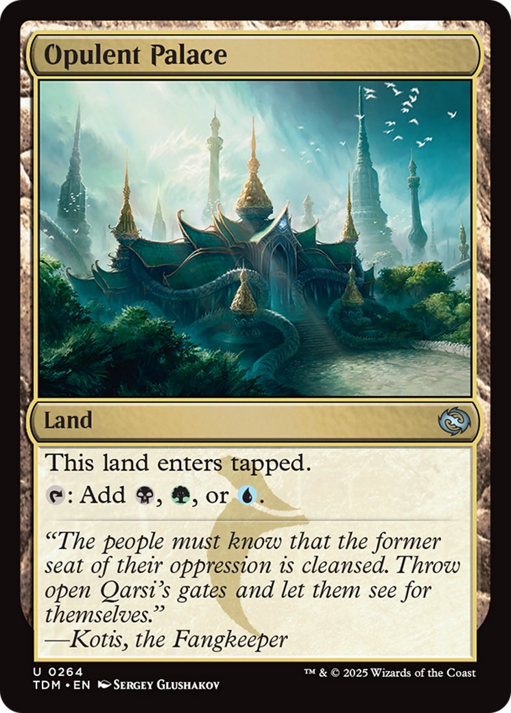 Opulent Palace (TDM-264) [Tarkir: Dragonstorm] Foil MTG Single Wizards of the Coast