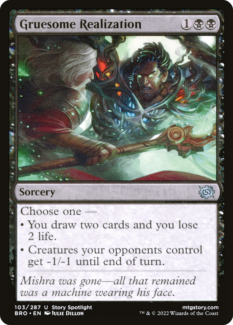 Gruesome Realization (BRO-103) [The Brothers' War] MTG Single Wizards of the Coast