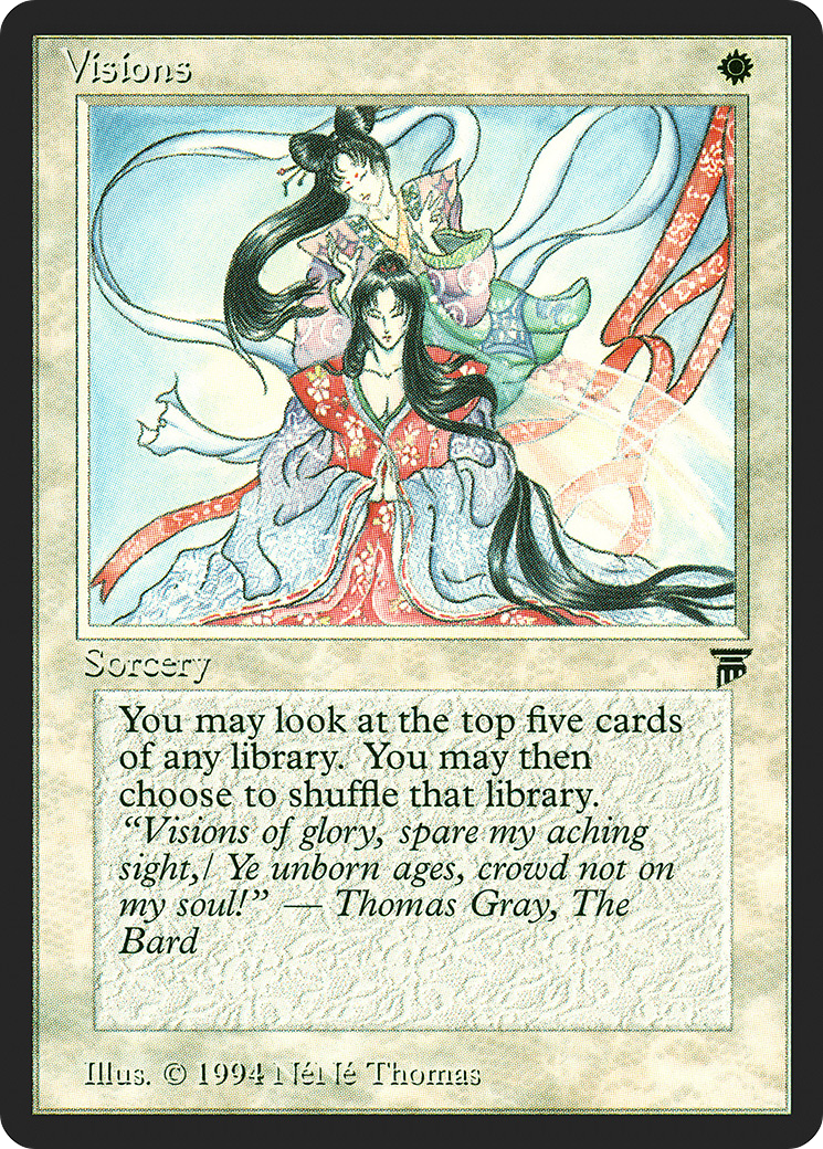 Visions (LEG-041) [Oldschool] Legends MTG Single Wizards of the Coast