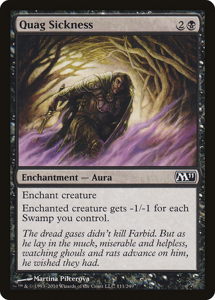 Quag Sickness (M11-111) [Magic 2011] Foil MTG Single Wizards of the Coast