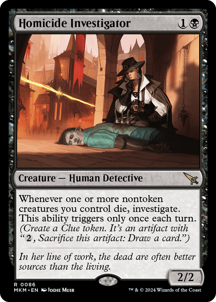 Homicide Investigator (MKM-086) [Murders at Karlov Manor] Foil MTG Single Murders at Karlov Manor