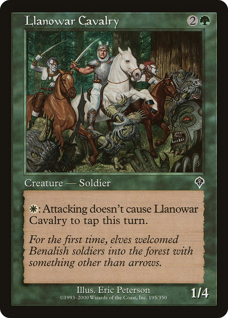 Llanowar Cavalry (INV-195) [Invasion] MTG Single Wizards of the Coast