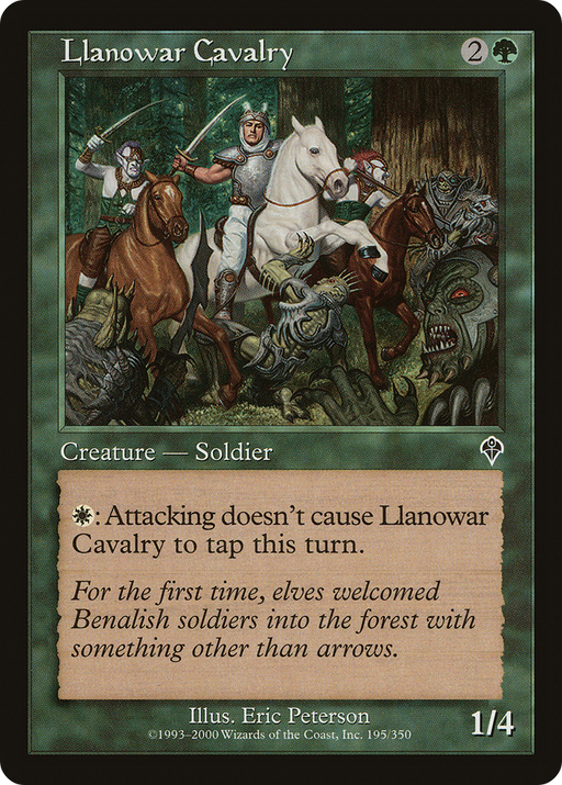 Llanowar Cavalry (INV-195) [Invasion] MTG Single Wizards of the Coast