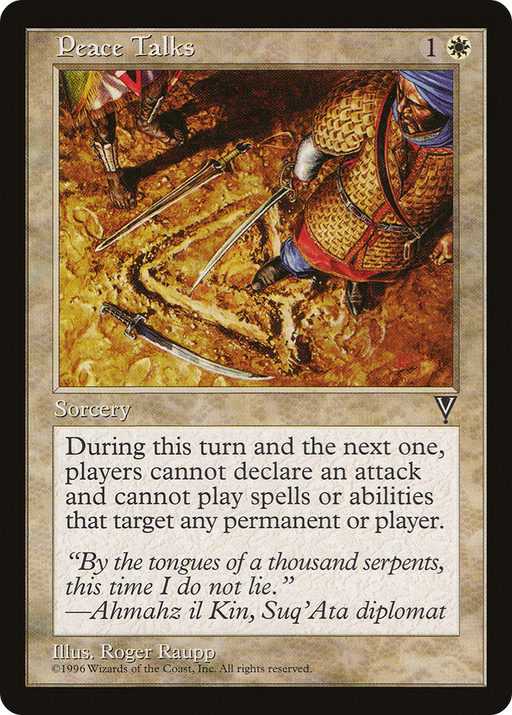 Peace Talks (VIS-015) [Visions] MTG Single Wizards of the Coast