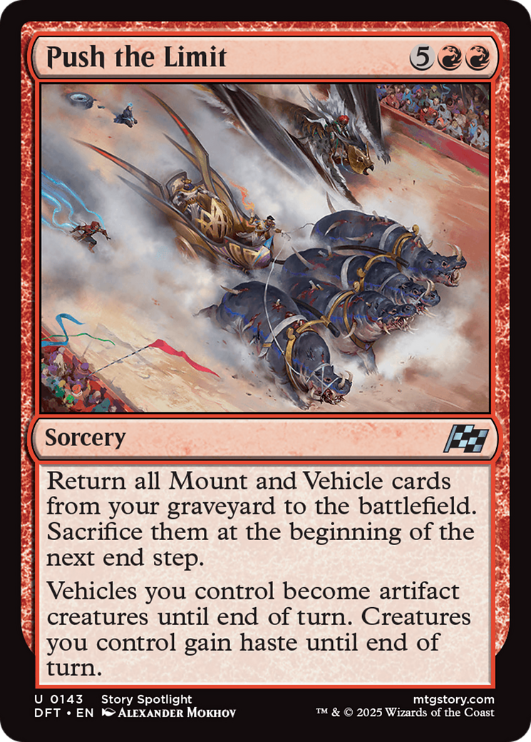 Push the Limit (DFT-143) [Aetherdrift] Foil MTG Single Wizards of the Coast