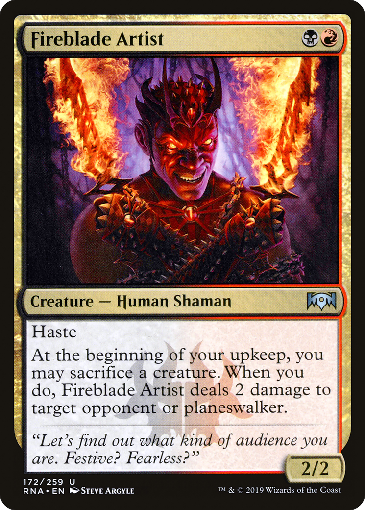 Fireblade Artist (RNA-172) [Ravnica Allegiance] MTG Single Wizards of the Coast