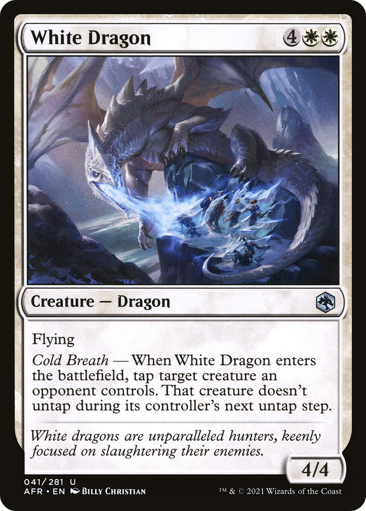 White Dragon (AFR-041) [Adventures in the Forgotten Realms] Foil MTG Single Wizards of the Coast