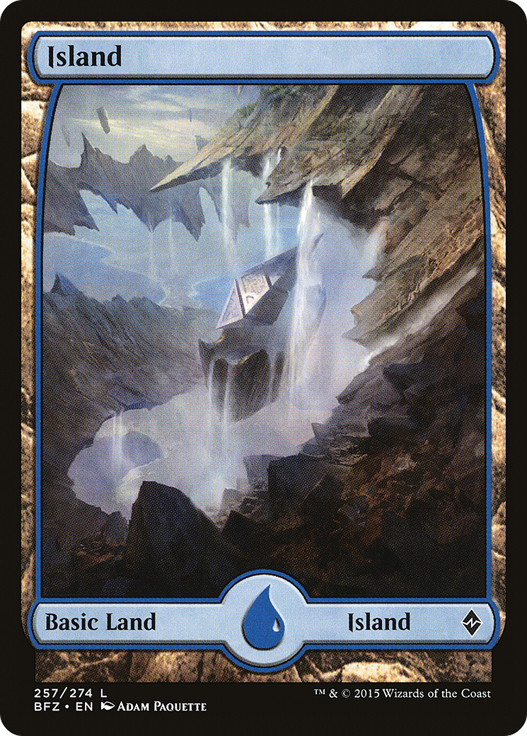 Island (BFZ-257) [Battle for Zendikar] Foil MTG Single Wizards of the Coast