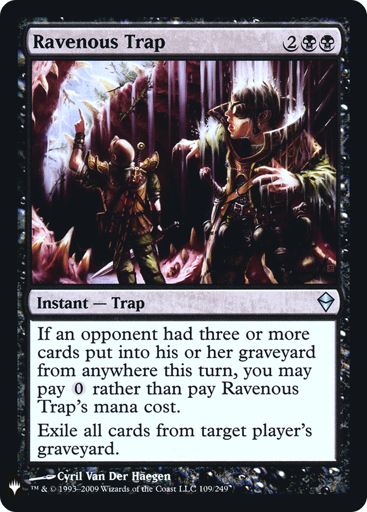 Ravenous Trap (LIST-ZEN-109) [Mystery Booster] The List Foil MTG Single Wizards of the Coast