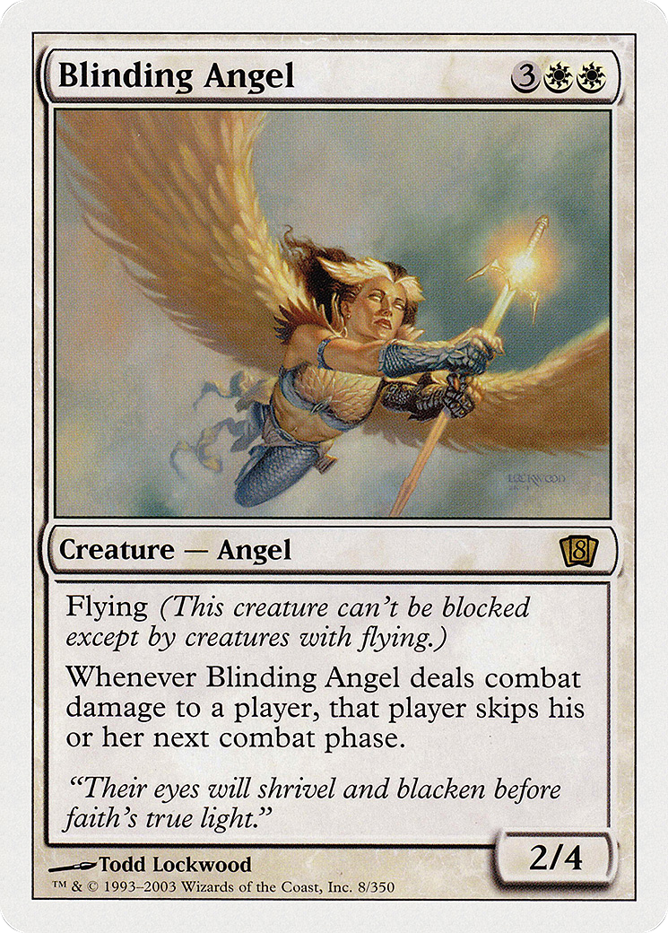 Blinding Angel (8ED-008) [8th Edition] MTG Single Wizards of the Coast