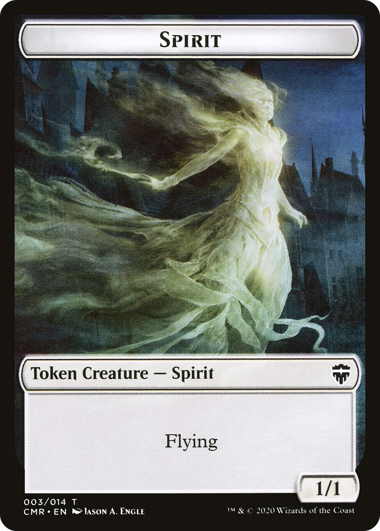 Spirit Token (CMR-003) [Tokens] Commander Legends Tokens MTG Single Wizards of the Coast