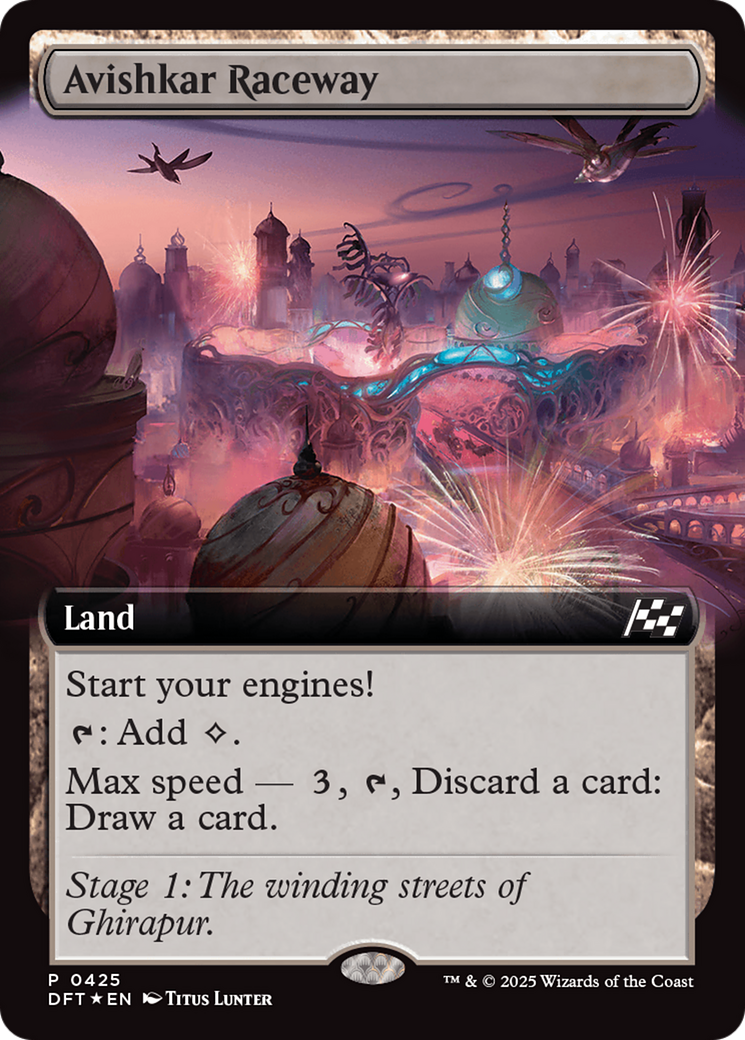 Avishkar Raceway (DFT-425) [Aetherdrift] (Extended Art) Foil MTG Single Wizards of the Coast