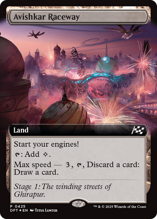 Avishkar Raceway (DFT-425) [Aetherdrift] (Extended Art) Foil MTG Single Wizards of the Coast