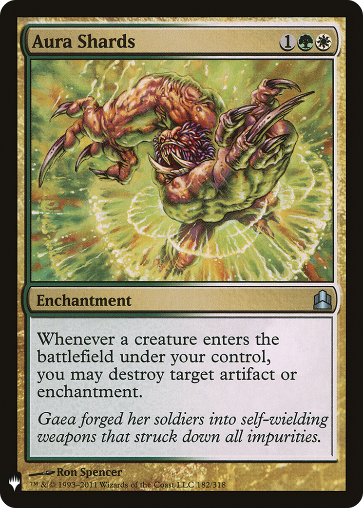 Aura Shards (CMD) (LIST-182) [Mystery Booster] The List MTG Single Wizards of the Coast