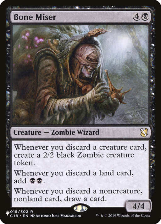 Bone Miser (LIST-015/302) [Mystery Booster] The List MTG Single Wizards of the Coast