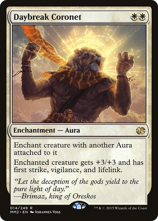 Daybreak Coronet (MM2-014) [Modern Masters 2015] MTG Single Wizards of the Coast