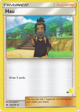 Hau 120/149 (#42 Pikachu Stamped) () [Misc: Battle Academy] Pokemon Single Pokémon