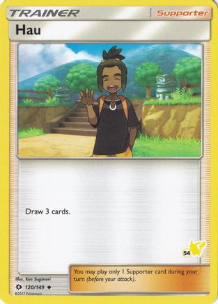 Hau - 120/149 (#54 Pikachu Stamped) () [Misc: Battle Academy] Pokemon Single Pokémon