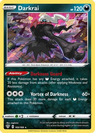 Darkrai - 105/189 () [Misc: Deck Exclusives] Pokemon Single Pokémon