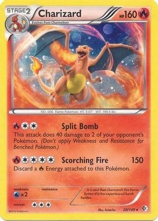 Charizard - 20/149 (Cosmos Holo) () Holofoil [Misc: Blister Exclusives] Pokemon Single Pokémon
