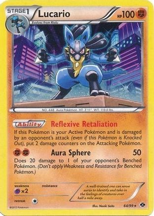 Lucario - 64/99 (Cosmos Holo) () Holofoil [Misc: Blister Exclusives] Pokemon Single Pokémon