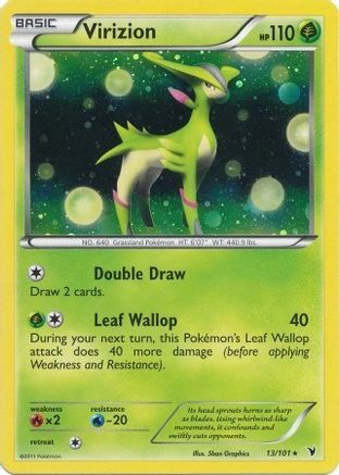 Virizion - 13/101 (Cosmos Holo) () Holofoil [Misc: Blister Exclusives] Pokemon Single Pokémon