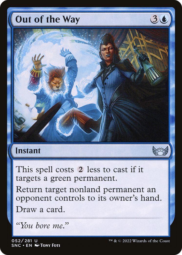 Out of the Way (SNC-052) [Streets of New Capenna] MTG Single Wizards of the Coast