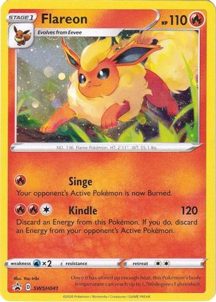 Flareon - SWSH041 (SWSH041/307) Holofoil [Promos: SWSH Promo Cards] Pokemon Single Pokémon