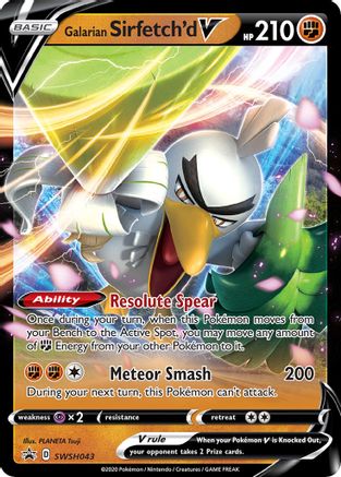 Galarian Sirfetch'd V - SWSH043 (SWSH043/307) Holofoil [Promos: SWSH Promo Cards] Pokemon Single Pokémon