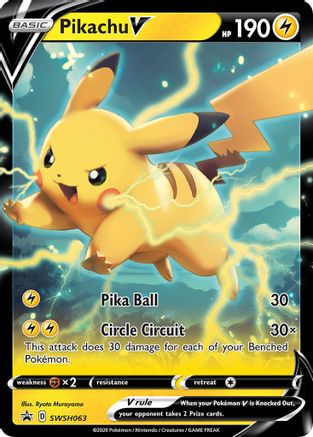 Pikachu V SWSH063/307 Holofoil [Promos: SWSH Promo Cards] Pokemon Single Pokémon