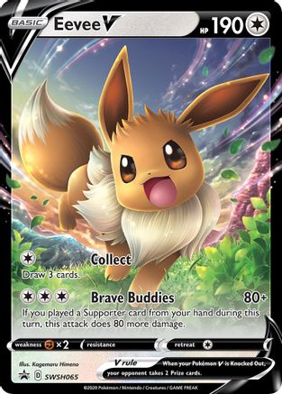 Eevee V - SWSH065 (SWSH065/307) Holofoil [Promos: SWSH Promo Cards] Pokemon Single Pokémon