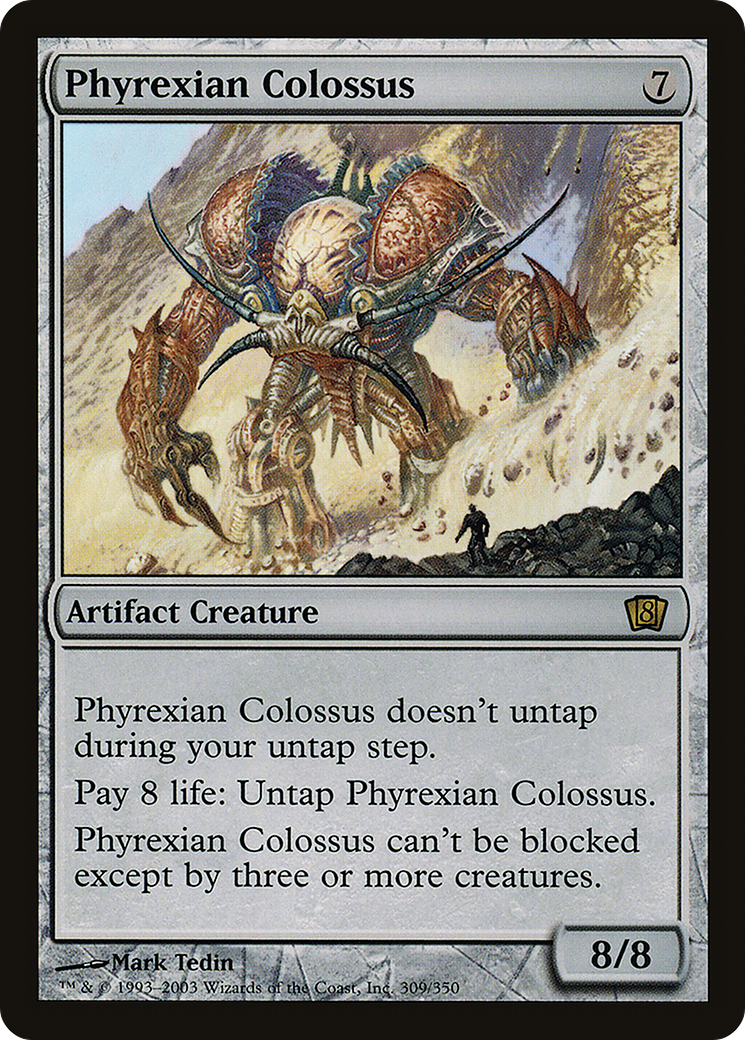 Phyrexian Colossus (8ED-309) [8th Edition] Foil MTG Single Wizards of the Coast