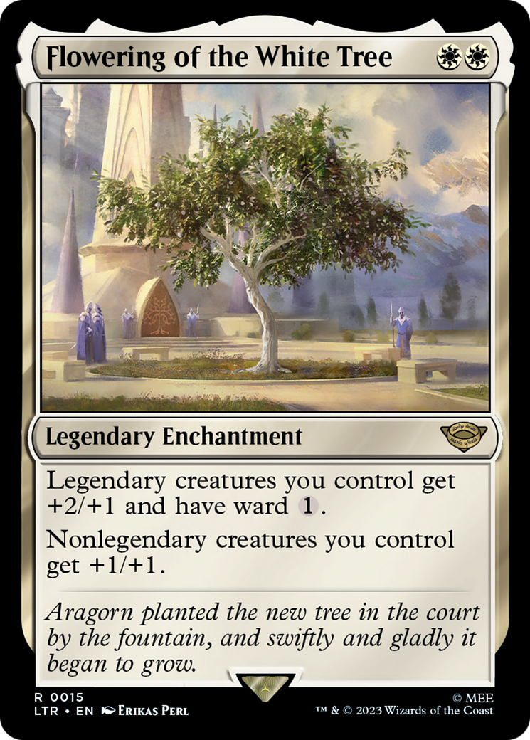 Flowering of the White Tree (LTR-015) [The Lord of the Rings: Tales of Middle-earth] MTG Single Wizards of the Coast