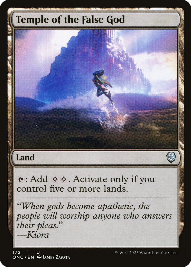 Temple of the False God (ONC-172) [Phyrexia: All Will Be One Commander] MTG Single Wizards of the Coast