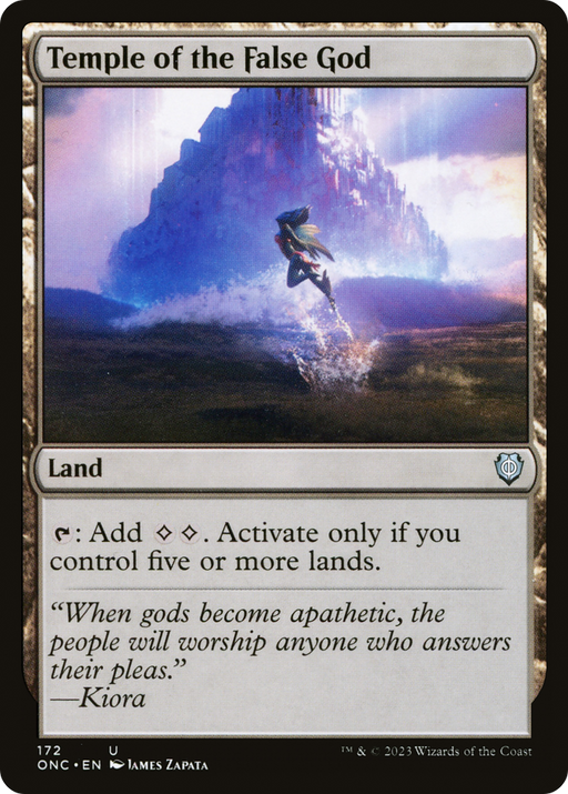 Temple of the False God (ONC-172) [Phyrexia: All Will Be One Commander] MTG Single Wizards of the Coast