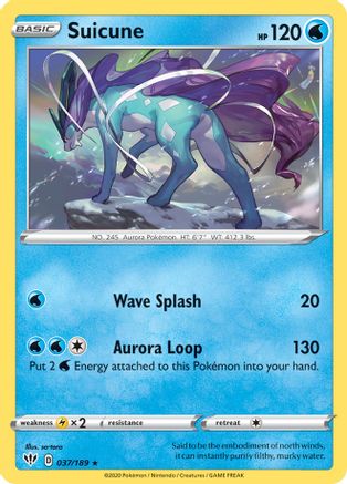 Suicune 37/189 [Misc: Deck Exclusives] Pokemon Single Pokémon