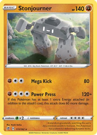 Stonjourner 111/192 () [Misc: Deck Exclusives] Pokemon Single Pokémon