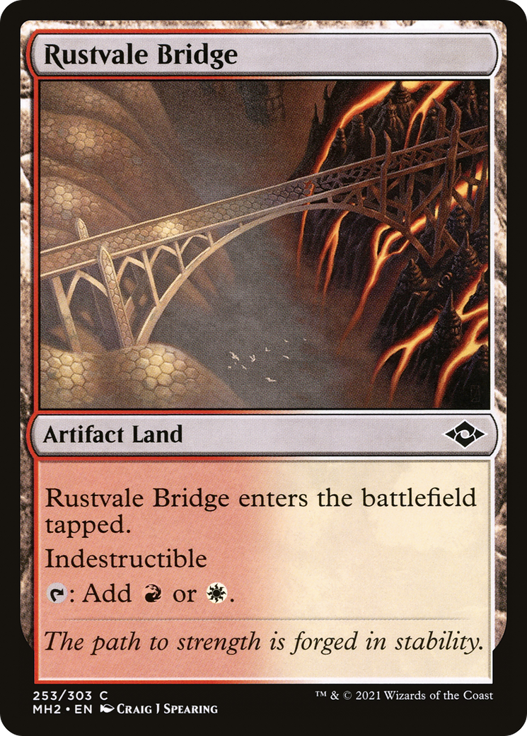 Rustvale Bridge (MH2-253) [Modern Horizons 2] MTG Single Modern Horizons 2
