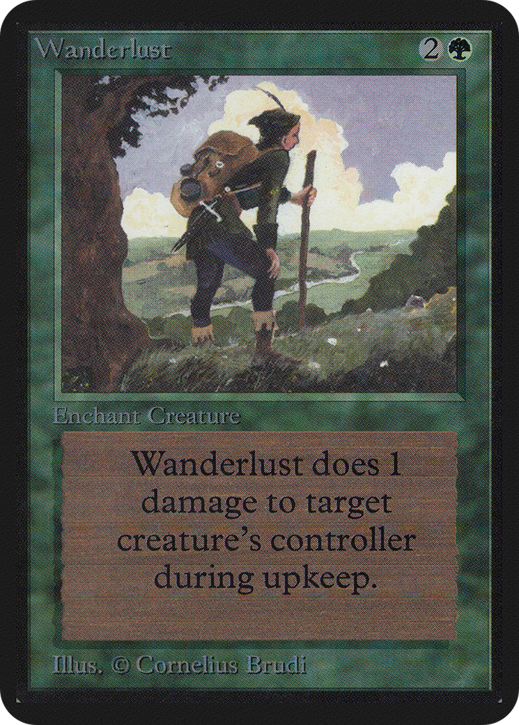 Wanderlust (LEA-226) [Oldschool] Limited Edition Alpha MTG Single Wizards of the Coast