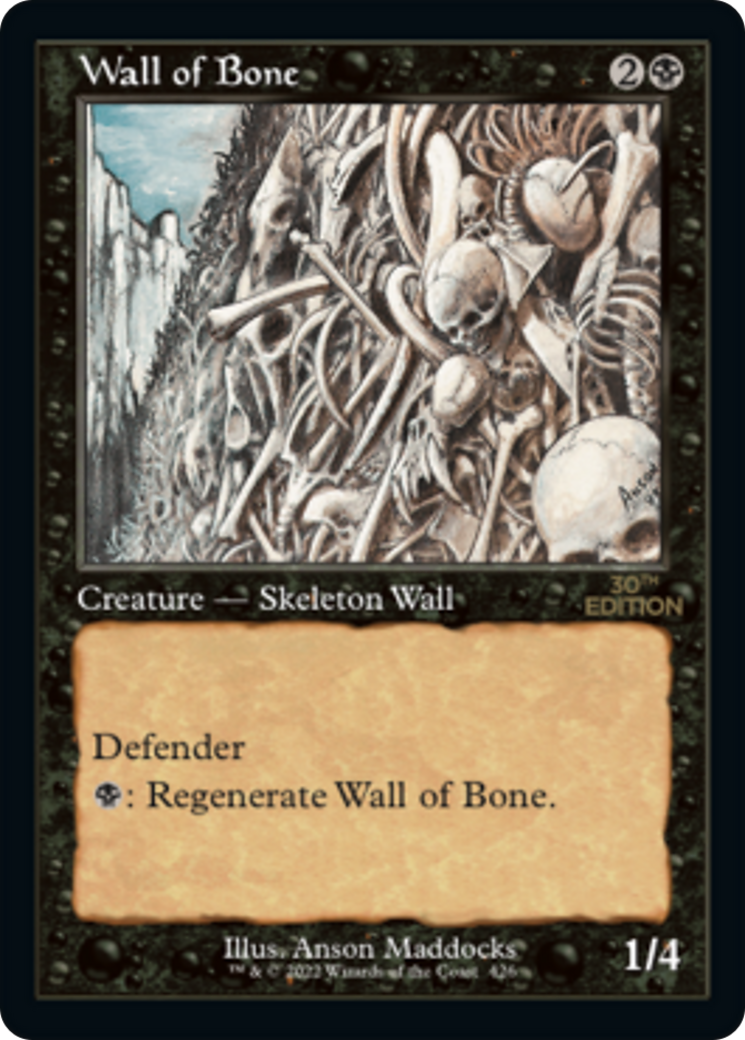 Wall of Bone (30A-426) [30th Anniversary Edition] MTG Single Wizards of the Coast