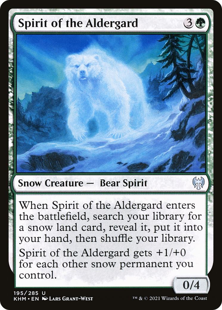 Spirit of the Aldergard (KHM-195) [Kaldheim] MTG Single Wizards of the Coast