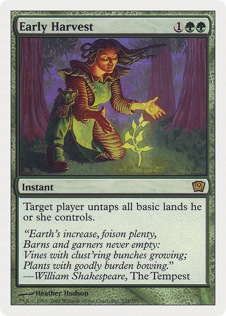 Early Harvest (9ED-235) [9th Edition] Foil MTG Single Wizards of the Coast