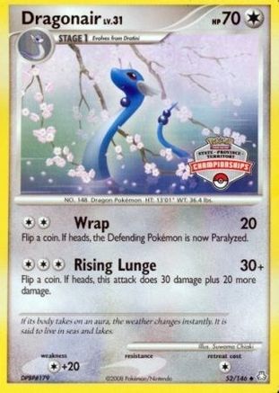 Dragonair - 52/146 (State Championships) () [Promos: League & Championship Cards] Pokemon Single Pokémon