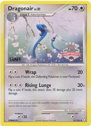 Dragonair - 52/146 (State Championships) [Staff] () [Promos: League & Championship Cards] Pokemon Single Pokémon