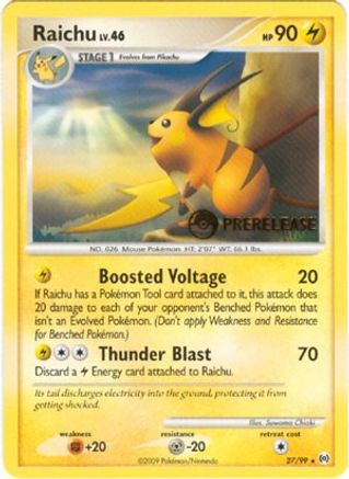 Raichu - 27/99 (Prerelease) () [Promos: Nintendo Promos] Pokemon Single Pokémon