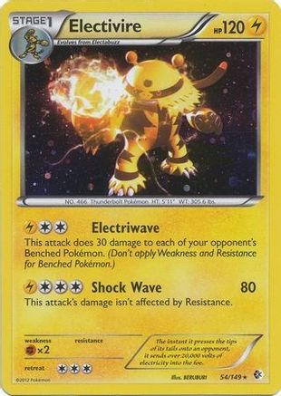 Electivire - 54/149 (Cosmos Holo) () Holofoil [Misc: Blister Exclusives] Pokemon Single Pokémon