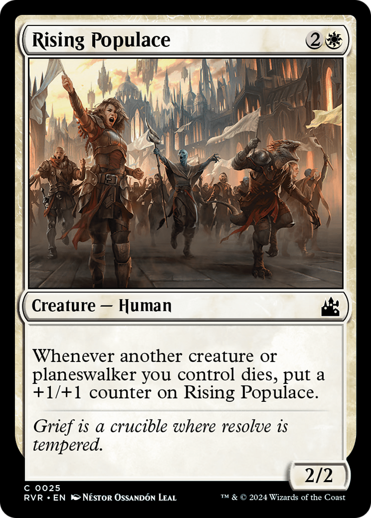 Rising Populace (RVR-025) [Ravnica Remastered] Foil MTG Single Wizards of the Coast