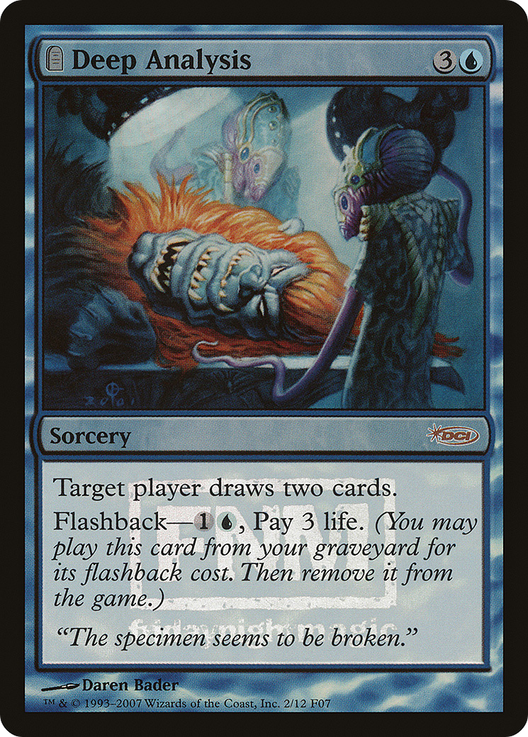Deep Analysis (FNM-002) [Misc] Friday Night Magic 2007 Foil MTG Single Wizards of the Coast