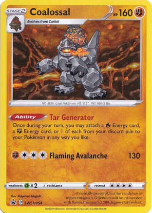 Coalossal - SWSH054 (/307) Holofoil [Promos: SWSH Promo Cards] Pokemon Single Pokémon